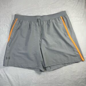 Under Armour Men’s Gray and Orange Athletic Shorts - size‎ 2XL - NWT